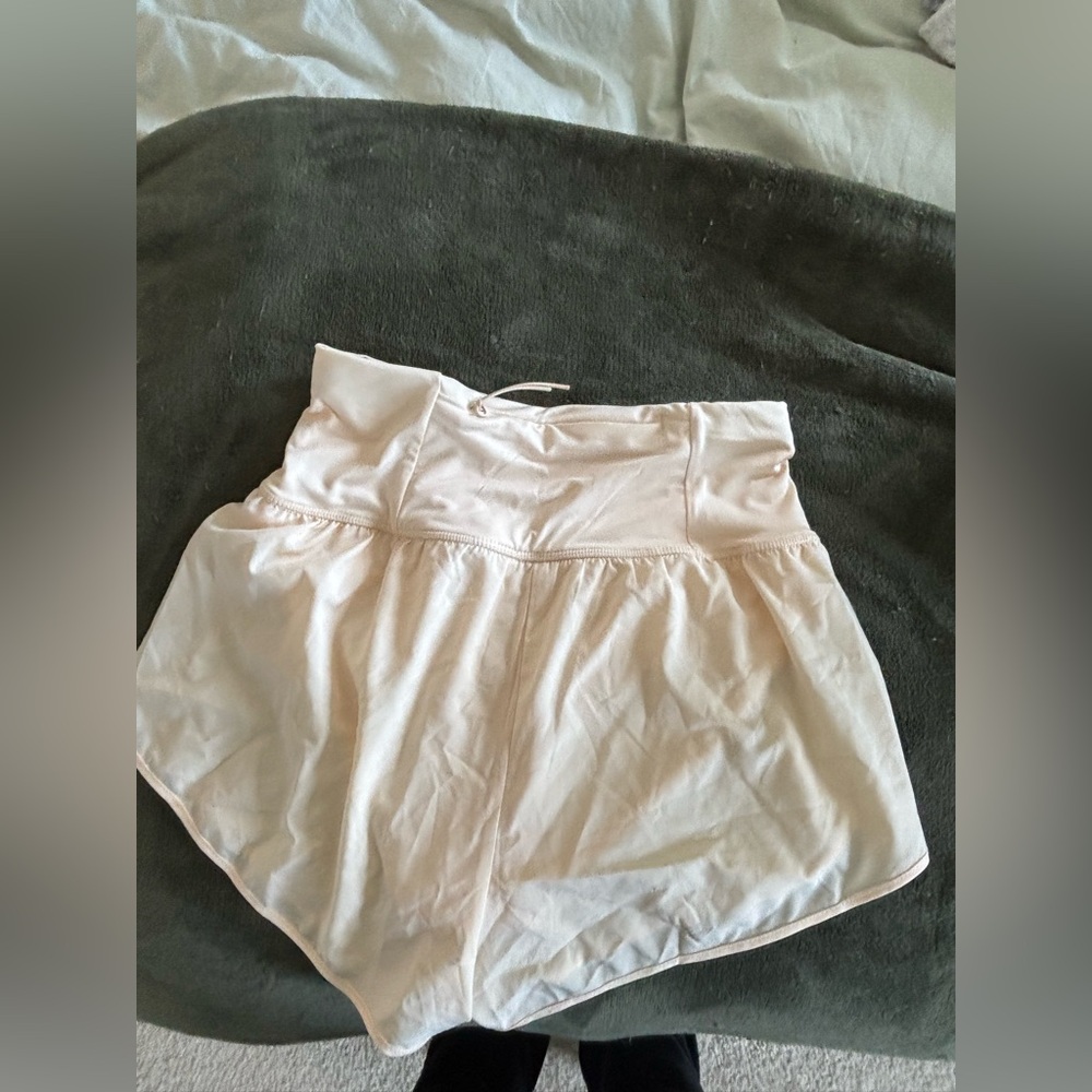 Love Tree High Waist Cream Shorts